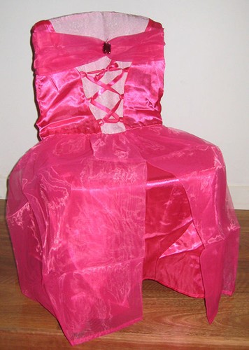 Pink princess chair cover - pink,