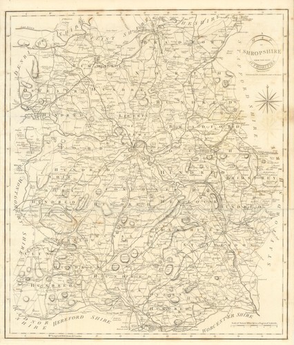 Map shropshire from - shropshire, the