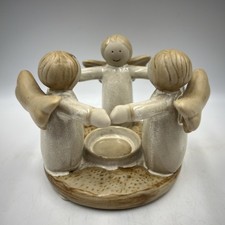 Angel Trio In A Circle Ceramic