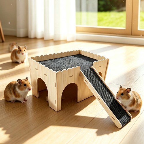 Wooden guinea pig house - guinea,