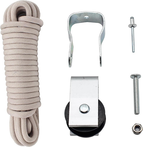 Extension ladder rope - ladder, pulley