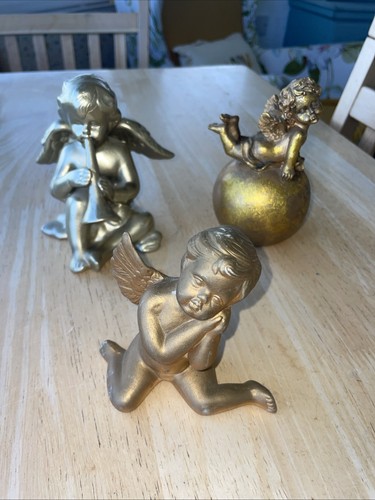 Vintage angel cherub figurines - vintage,