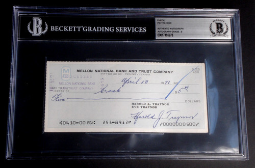 Pie traynor grade mint - traynor, 9