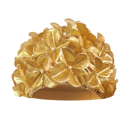 Swim cap flower beaded - cap, 3d