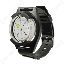 NEW Tactical WRIST COMPASS - Military Outdoor Survival Watch Strap Band Bracelet
