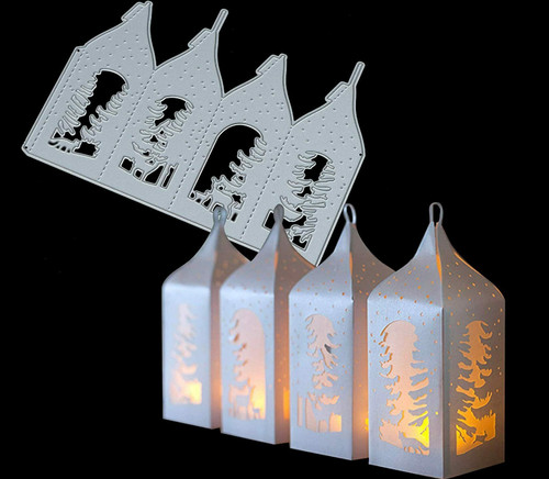 Christmas lantern tree deer - tree,