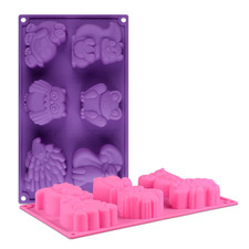 6cavity silicone cake mold - 6cavity,