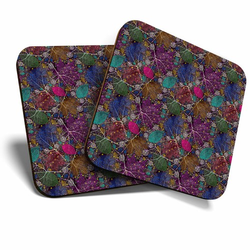 Coasters leaf mosaic - 2, x