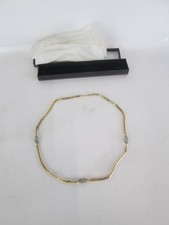 Christian Dior Henckel & Grosse Germany Gold Plated Rhinestone Chain Necklace