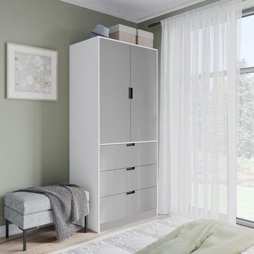 Door modern wardrobe with 3 - 2,