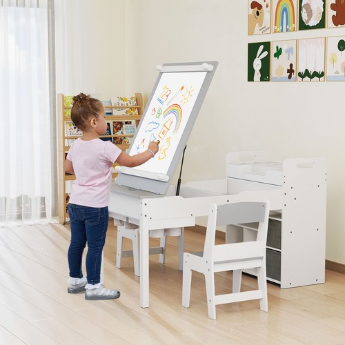 Kids art table set with - table, 2