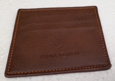 Daniel Hechter Brown Genuine Leather Card Holder – Slim Bifold Wallet