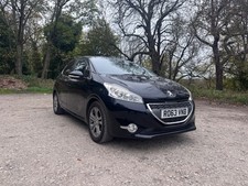 2013 Black Peugeot 208 Allure S-A  1.2L - MOT Until April 2026 - 71000Miles