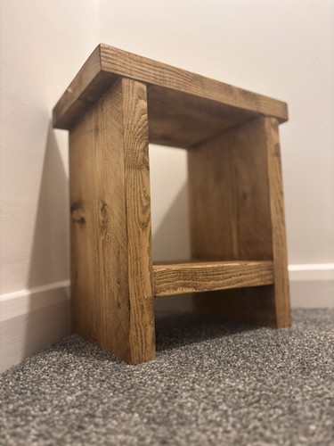 Rustic wooden side end coffee - rustic,