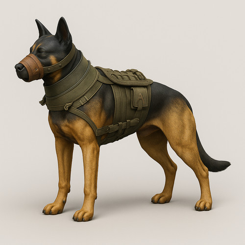 Scale armoured dog for - scale,