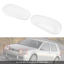 Left+Right Headlight Lens Shell Cover Lampshade For VW MK4 Golf/GTI/R32 99-05 A1