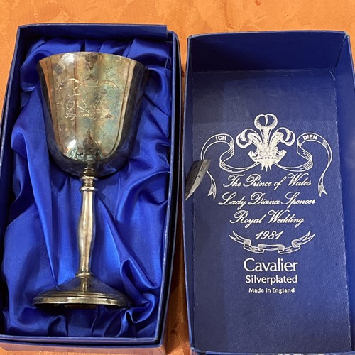 Cavalier silver plated goblet - cavalier,