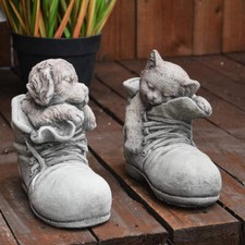 Cute Pair Statues of Puppy and