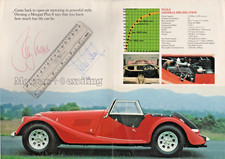 Signed BARRY SHEENE & JACKIE STEWART 1978 Morgan Sports Car Brochure Autographs