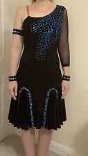 Ladies black latin competition dance dress size 10-12.  