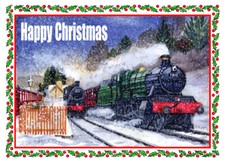 STEAM TRAINS SNOW SVR PAINTING