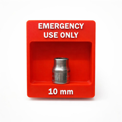 Emergency 10mm socket - socket, holder