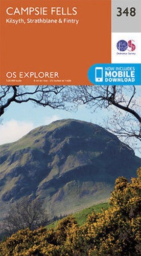 Campsie fells explorer map - map, 348