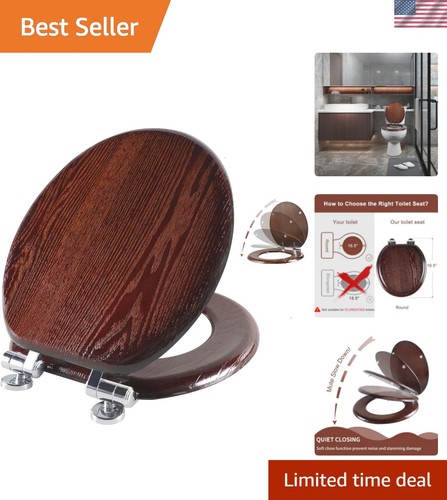Dark walnut round - dark, seat
