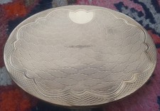 Zenette Engine Turned Powder Compact Mirror, Pouch And Box