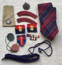 Royal Engineer’s formation & cap badges, bronze cap badge, titles & dog tags etc