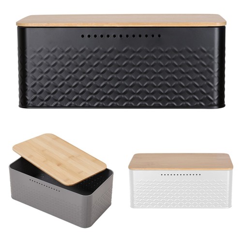 Bread bin with - with, bamboo