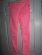 topshop neon pink leigh jeans