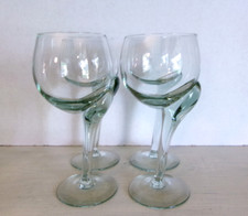 Set of 4 Unusual Art Glass