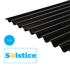 Solstice PVC Corrugated Roofing Sheets | Black | 2m, 2.5m, 3m x 930mm x 1mm