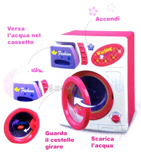 Pink toy washing - pink,