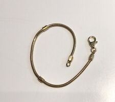 G/Plated on Silver Petite 16cm Bracelet with Lobster Clasp