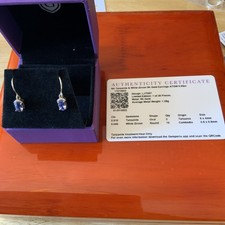 AA Tanzanite & White Zircon 9k