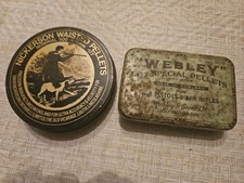 VINTAGE WEBLEY AIRGUN PELLET TIN AND DAVID NICKERSON 177 PELLETS BSA DIANA ETC