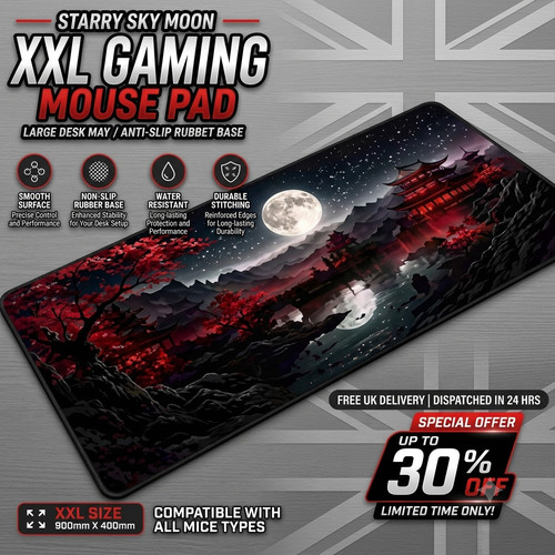 Xxl starry sky gaming mouse - sky,