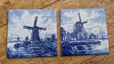 2 X Delft Style Windmill