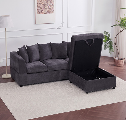 Large seater corner sofa - 3,