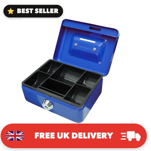Lockable money box with - lockable, key