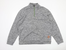 SIIMHWRSS Men's Grey 1/4 Zip