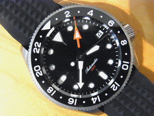 GMT/Compass  Seiko NH34 Tandorio   37mm Sapphire Automatic Dive Watch Unisex
