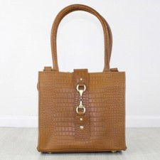 HANDBAG CROC LEATHER "THE MINI