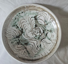 Studio pottery open funky bowl, circa mid century modern