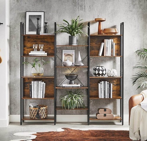 Vintage industrial bookcase - vintage,