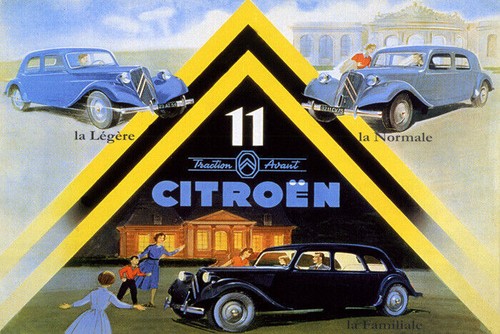 Poster citroen traction - poster,