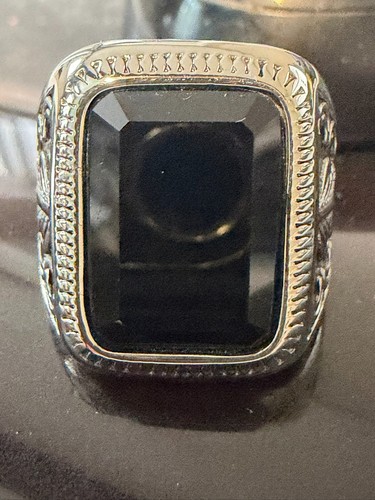 Men black square - men's, signet