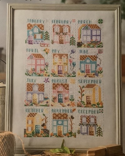 Cross stitch chart calendar - stitch,